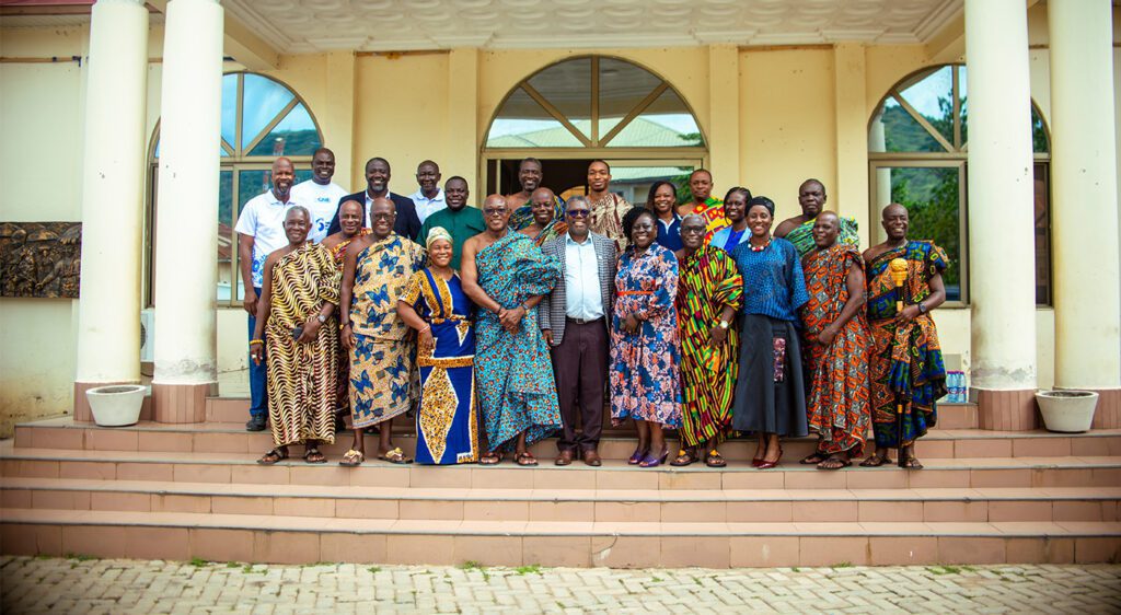 GhIE President Pays Courtesy Visit to Togbe Afede XIV Ahead of 56th AGM in Ho