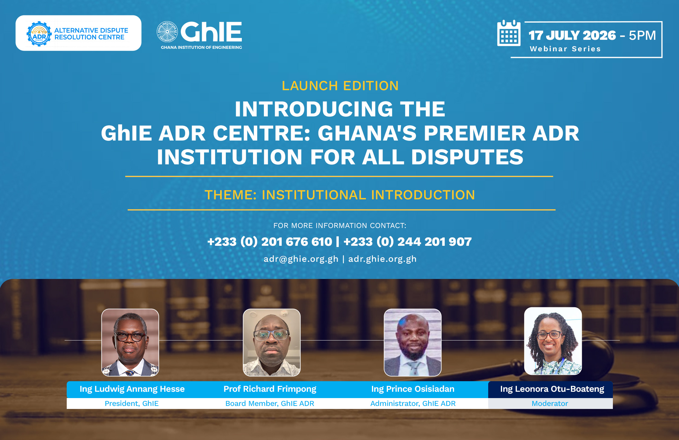 INTRODUCING THE GhIE ADR CENTRE: