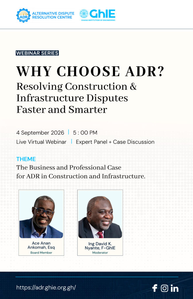 The Business and Professional Case for ADR in Construction and Infrastructure.