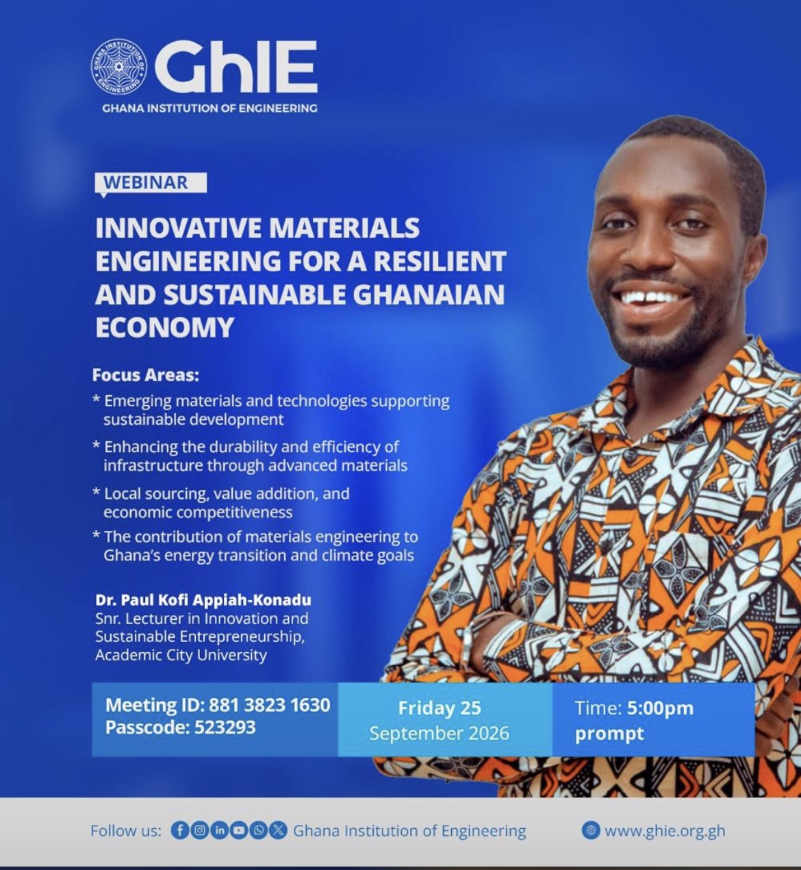 Innovative materials engineering for a resilient and sustainable Ghanaian economy